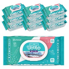 기본에 행주티슈 플러스케어 캡형, 80개입, 10개