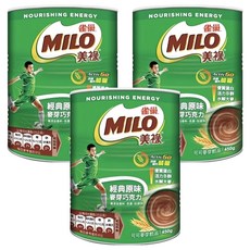 MILO 美祿 經典原味巧克力麥芽飲品 450g, 1入, 3罐