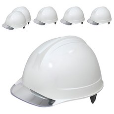 東明 建築工地 工地 頭部保護 盔型 透明窗 安全帽 象牙白 DMS-D-3002(AM-831), 6個