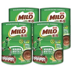 MILO 美祿 經典原味巧克力麥芽飲品 450g, 1入, 4罐