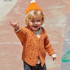 알퐁소 아동용 꽈배기 가디건