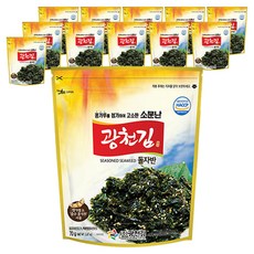 광천김 소문난 광천 돌자반, 70g, 12개