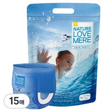 네이쳐러브메레 수영장 팬티형 기저귀 남여공용, 점보형(2XL), 15매