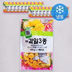 재호식품 과일 3종 (냉동), 20개, 500g