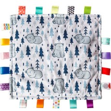 태기스 유아용 택인형 라벨 오리지널 애착담요, TO1 폴라베어