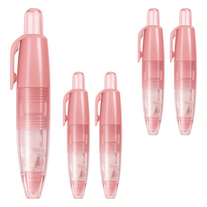 喵汪森林 360度旋轉按壓修正帶, 粉紅色, 5個