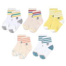 milk mile 5件套兒童新款色點襪