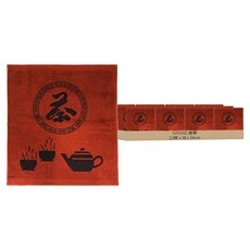 DASING 達興 咖啡色茶道專用方巾 100%棉, 38 x 34cm, 12條