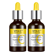MISSHA 台灣公司貨 維他命C PLUS 亮白緊緻安瓶, 2瓶