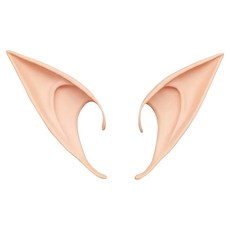 萬聖派對變裝 精靈造型耳朵, 深色, 1組