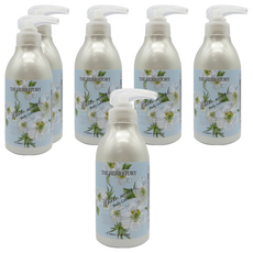 더허브스토리 바디로션 화이트무스크, 6개, 500ml, 1개입