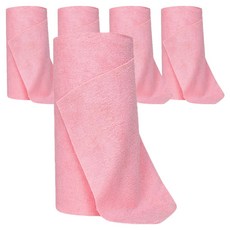 Monopoly 超細纖維可水洗抹布毛巾 粉紅色, 5個, 20入