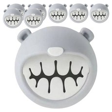 살림여왕 접착식 욕실 수건 핸드타올 걸이, 그레이, 8개