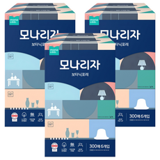 mona LISa. 原生紙漿抽取式柔軟雙層面紙, 300張, 18盒