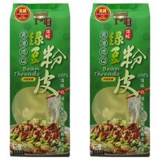 中農粉絲 寶鼎頂級純綠豆粉皮, 200g, 2個