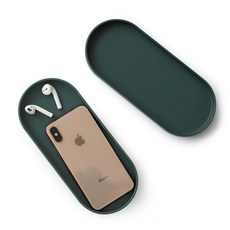 Reborn.J Silysili矽膠托盤 2入, 深綠色