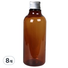 Glassdomae AN250 棕色飲料容器 鋁製銀蓋, 250ml, 8個