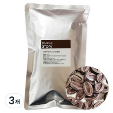발로나 쿠킹스토리 코문투 80% 고함량 다크커버춰초콜릿, 200g, 3개
