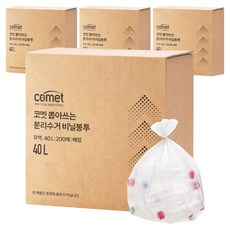 코멧 뽑아쓰는 분리수거 배접 비닐봉투, 800개, 40L