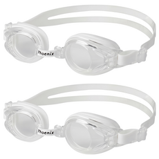 Phoenix 兒童無鏡面泳鏡 PN-509J, 2個, 白色+白色