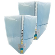 SUANDER 雙德文具 粉彩資料簿 40入, 粉藍色, 2本