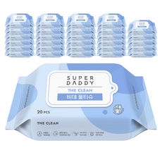 SUPER DADDY 清潔掀蓋濕式衛生紙, 60g, 20張, 36包