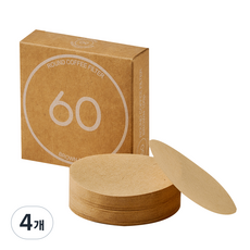 빈플러스 라운드 커피 필터 60mm, 100개입, 4개