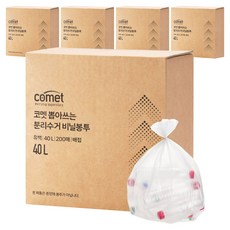 코멧 뽑아쓰는 분리수거 배접 비닐봉투, 1000개, 40L