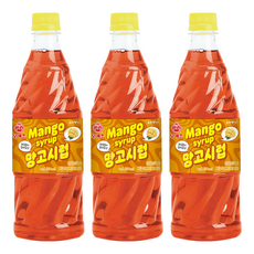 오쉐프 망고시럽, 1kg, 3개
