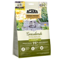 ACANA 愛肯拿 全齡貓 草原盛宴 無穀配方乾飼料, 鴨肉 + 雞肉 + 巢蛋, 340g, 1包