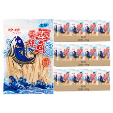 珍珍 鱈魚香絲 寬條, 95g, 60包