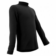 GIAT 吉亞特 兒童恆溫吸濕發熱衣 立領款, 130, 墨黑