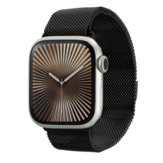 w9999 Apple Watch 米蘭式錶環 錶帶, 黑色, 1個