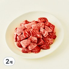 우미우 1++(9) 한우 암소 정육 국거리용 (냉장), 200g, 2개