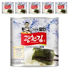 광천김 3대째 달인 파래 캔김, 30g, 6개
