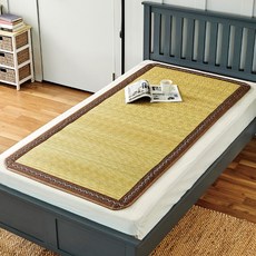 HANIL MEDICAL bedding Natural Rug 邊框高級竹蓆, 單一顏色
