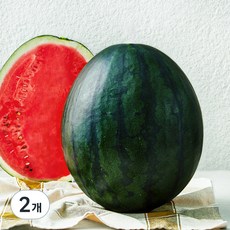 흑미 11brix 수박, 8kg 이상, 2개