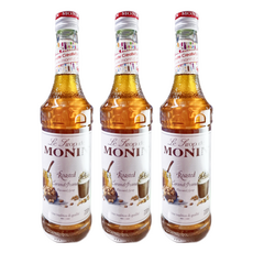 MONIN 莫寧 烤焦糖花生風味糖漿, 700ml, 3瓶