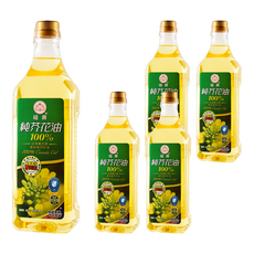 福壽實業 守橄工坊 100%純芥花油, 1L, 5瓶