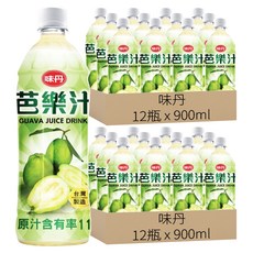 味丹 芭樂汁, 900ml, 24瓶