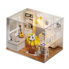 Kkomideal DIY 微型房子 2020 018 大型陽光書房 + 手工工具, 混色, 1入