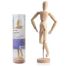 Sevenzip 美術用品 木制人體關節模型 木偶, 1個
