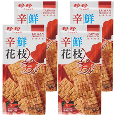 珍珍 辛鮮花枝 香辣口味, 28g, 4包