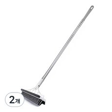 V字廁所浴室地板清潔刷, 白色 灰色, 2個