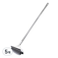 V字廁所浴室地板清潔刷, 白色 灰色, 5個