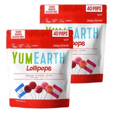 YUMEARTH 綜合水果棒棒糖, 240g, 2包