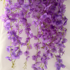 人造藤蔓紫藤花環室內裝飾 2入