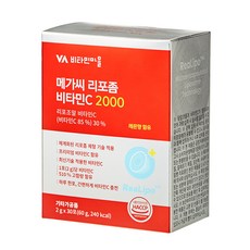 Vitamin Village Mega C脂質體維他命C 2000粉隨身包 30條入, 60g, 1盒