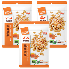 ViVa 萬歲牌 楓糖腰果 酥香甜蜜 金黃香澤, 100g, 3包