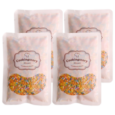 쿠킹스토리 레인보우 스프링클, 100g, 4개